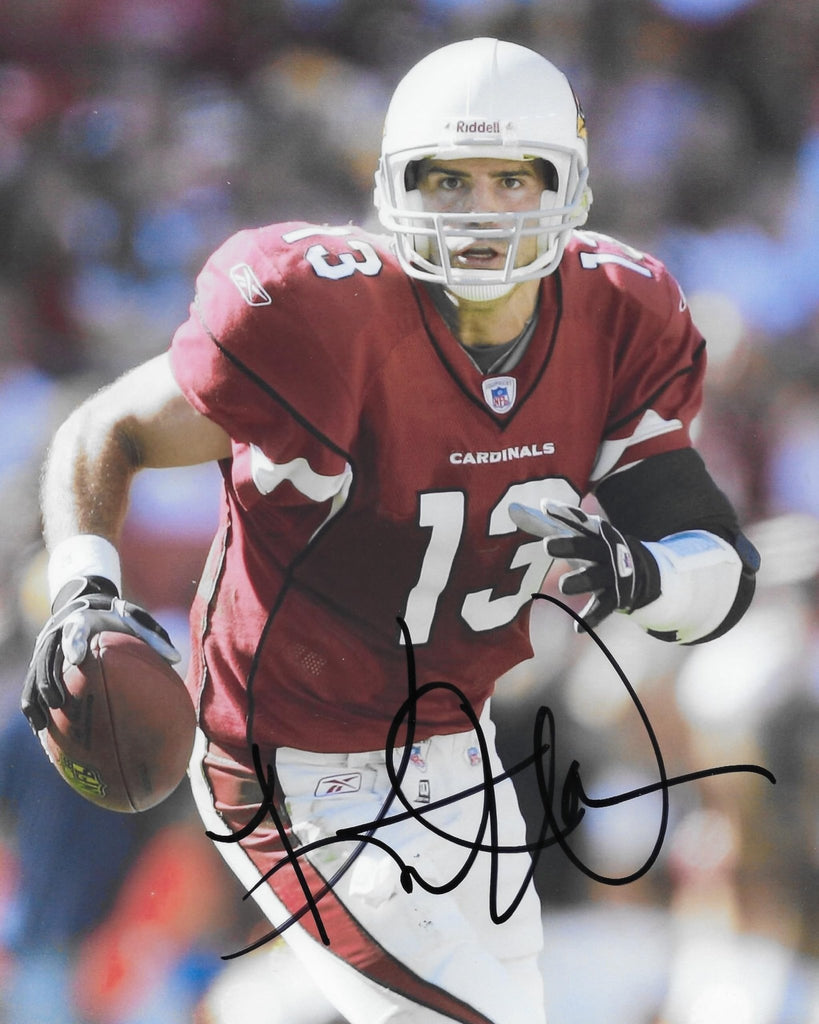 Kurt Warner signed Arizona Cardinals football 8x10 photo COA proof autographed