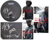 Fugees Signed 10'' Drumhead Proof Autographed Lauryn Hill,Pras Michel,Wyclef Jean