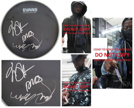 Fugees Signed 10'' Drumhead Proof Autographed Lauryn Hill,Pras Michel,Wyclef Jean