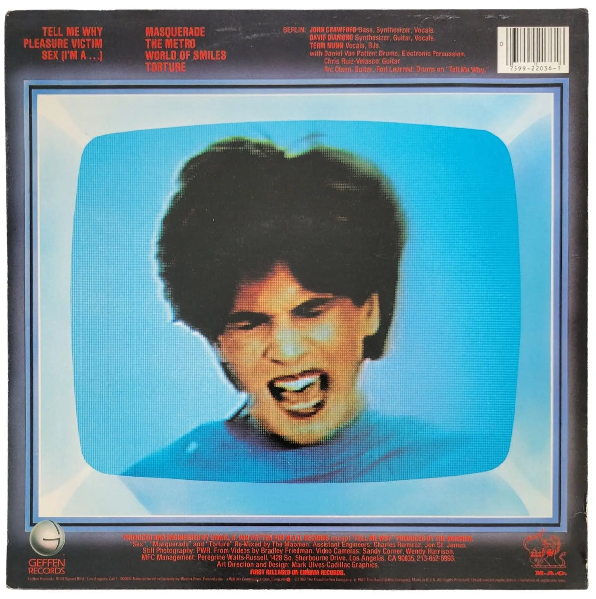 Terri Nunn signed Berlin Pleasure Victim Album Vinyl COA Proof Autographed Star