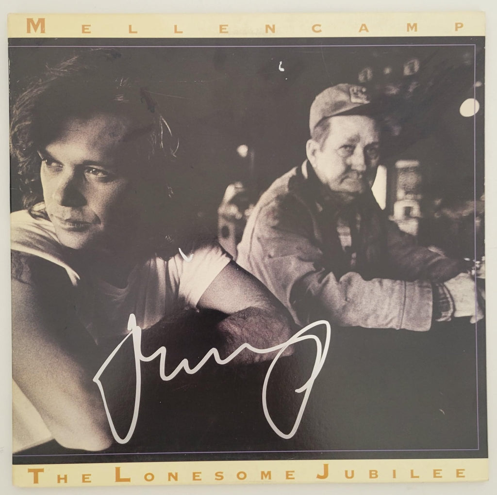 John Cougar Mellencamp signed The Lonesome Jubilee album Vinyl COA proof auto STAR