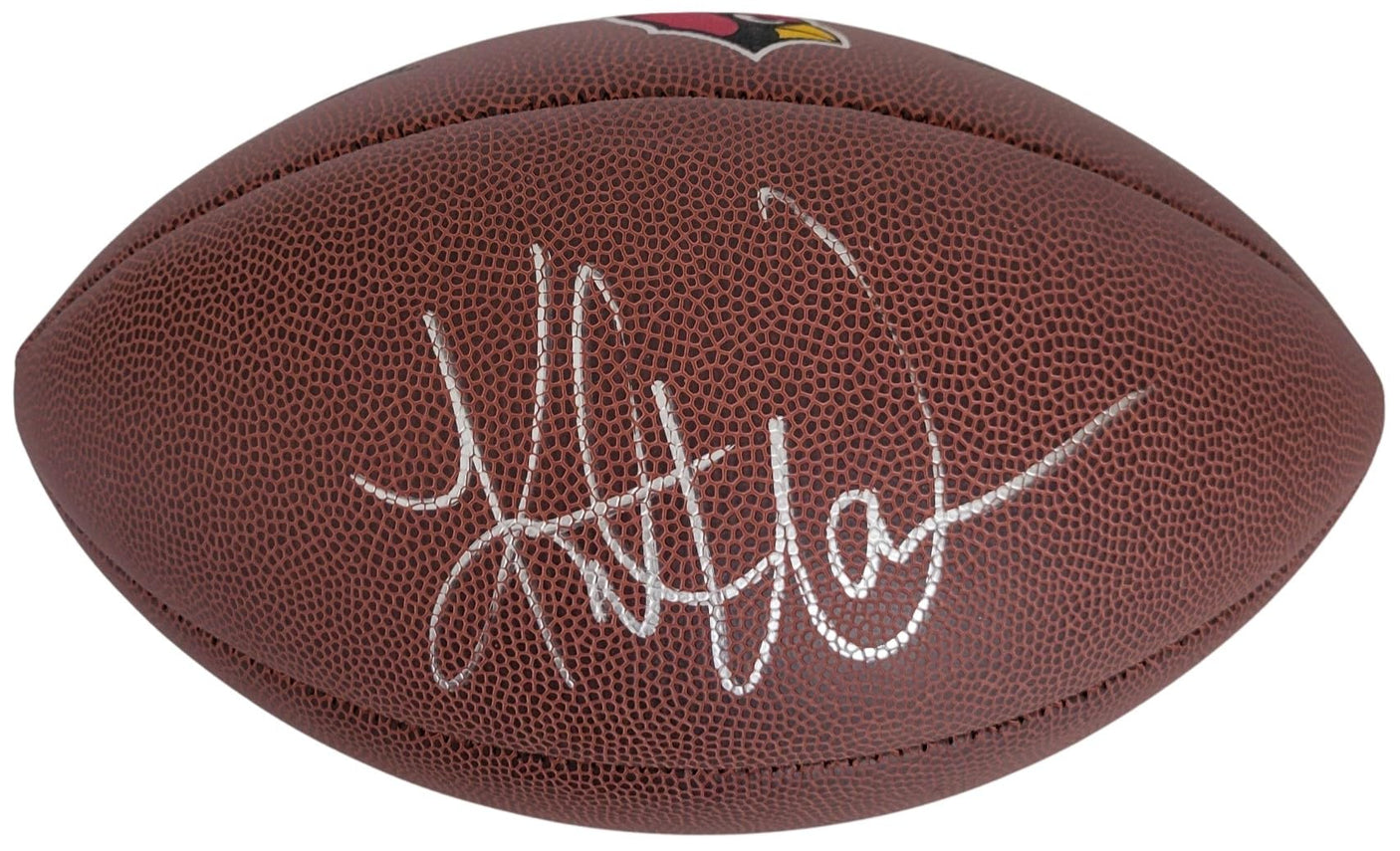Kurt Warner Signed Arizona Cardinals Logo Football Proof Becket COA Autographed