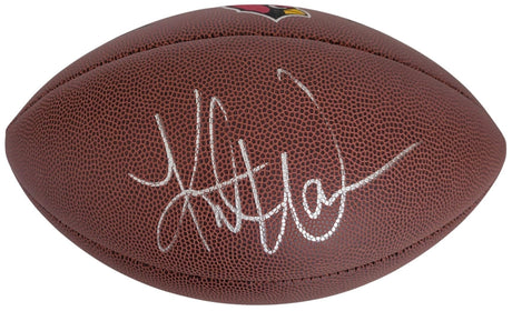 Kurt Warner Signed Arizona Cardinals Logo Football Proof Becket COA Autographed