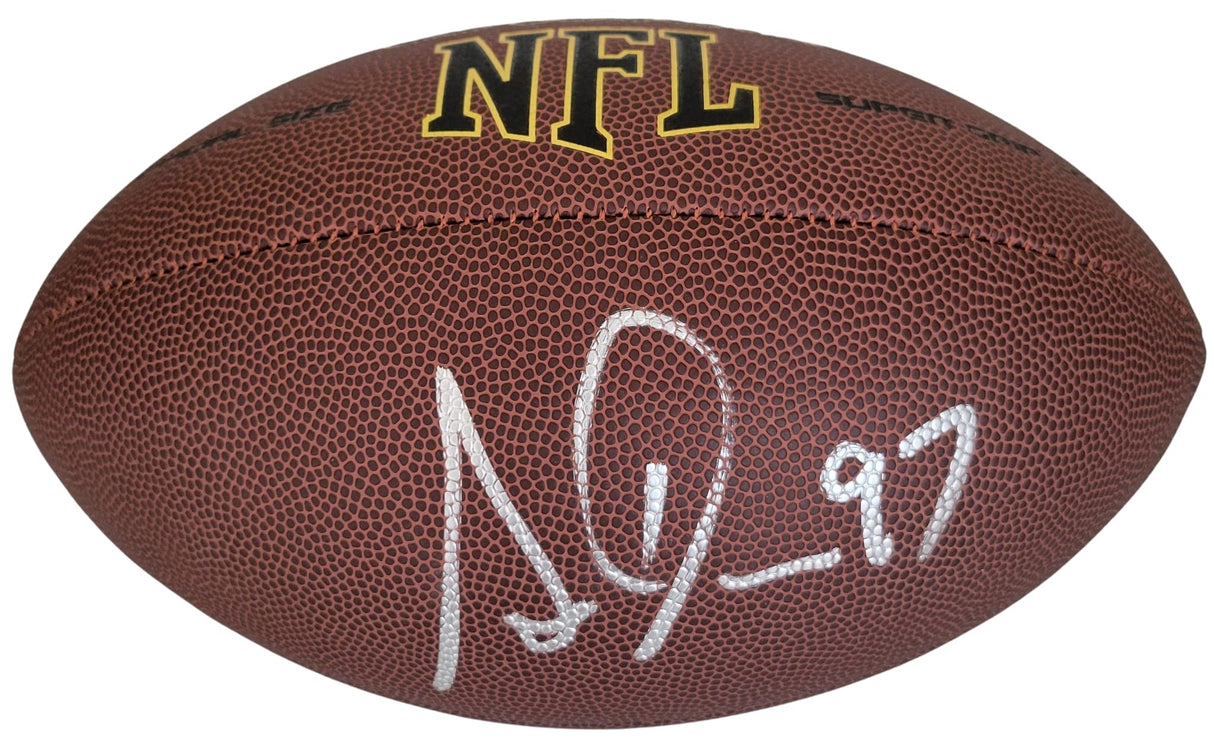 Simeon Rice Tampa Bay Bucs Cardinals signed NFL football proof COA autographed