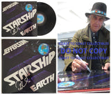 Pete Sears Signed Jefferson Starship Earth Album Vinyl Record COA Proof STAR