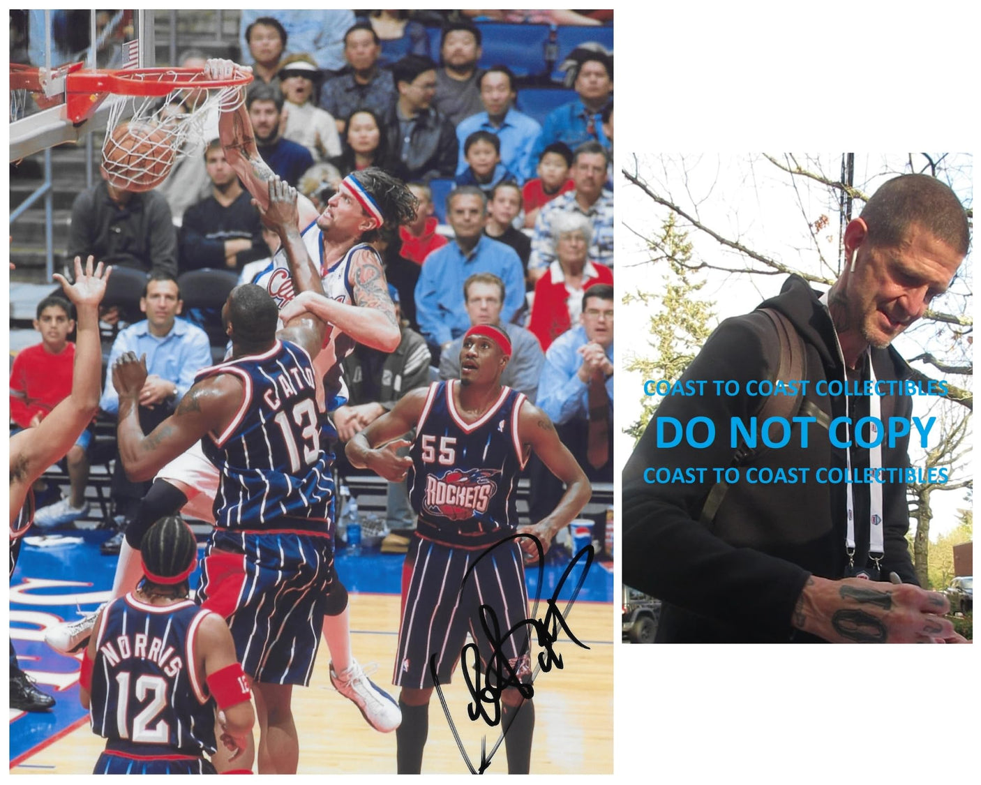 Cherokee Parks signed Los Angeles Clippers basketball 8x10 Photo COA proof autographed
