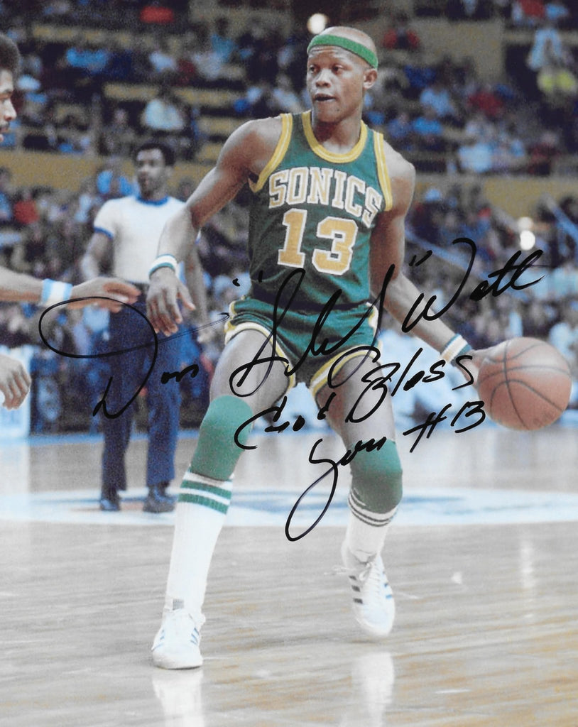Slick Watts signed 8x10 Photo COA Seattle SuperSonics Basketball Autographed
