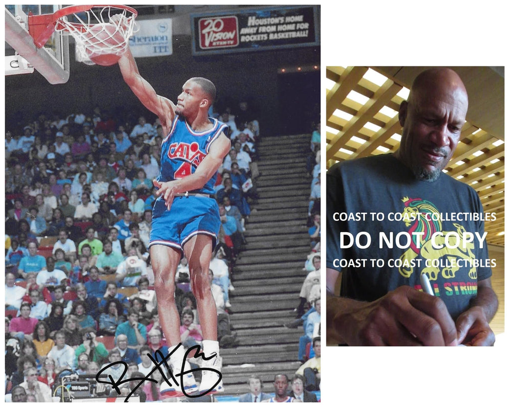 Ron Harper signed Cleveland Cavs basketball 8x10 photo Proof COA autographed