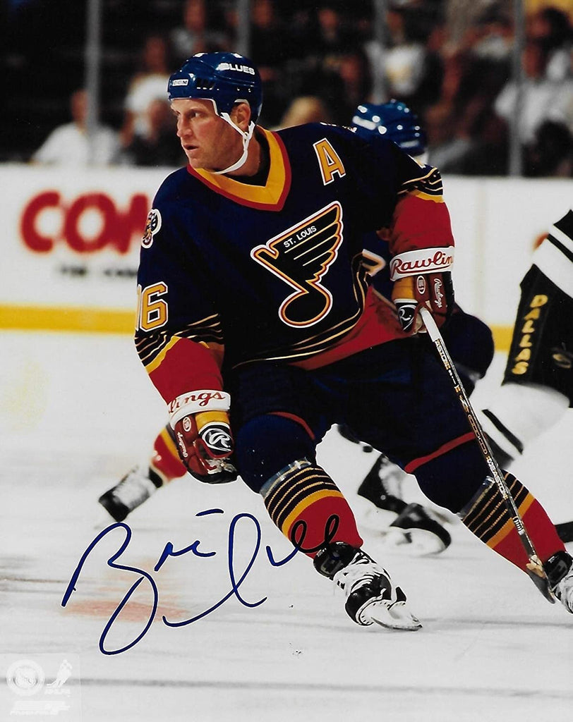 Brett Hull St Louis Blues signed autographed 8x10 Photo, COA with Proof Photo