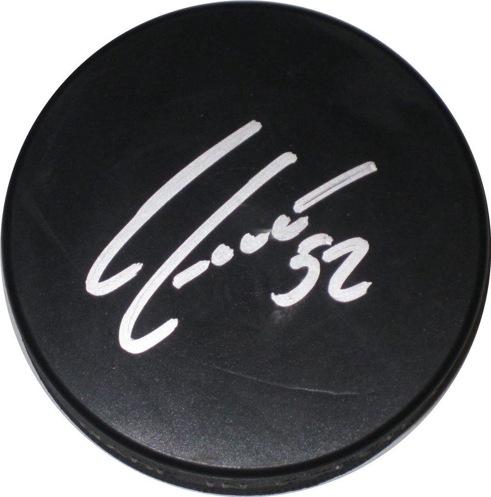 Adam Foote Avalanche Blue Jackets signed Hockey puck proof Beckett COA autographed