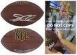 Greg Olsen Signed Football Proof COA Autographed Carolina Panthers Bears Miami