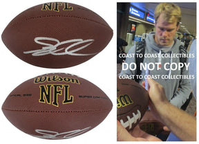 Greg Olsen Signed Football Proof COA Autographed Carolina Panthers Bears Miami