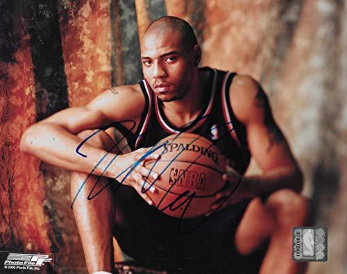 Kenyon Martin signed New Jersey Nets basketball 8x10 photo COA