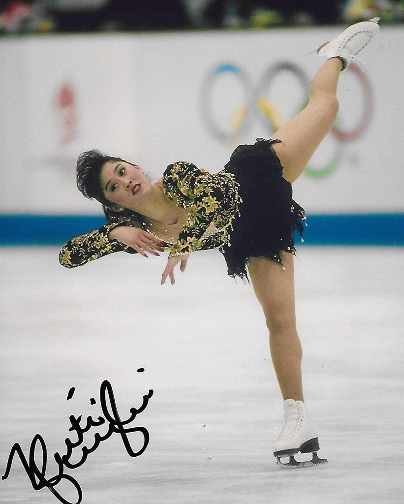 Kristi Yamaguchi USA Olymic figure skater signed,autographed 8x10 photo, proof COA.