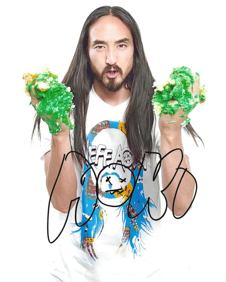 DJ Steve Aoki EDM Music Producer signed 8x10 Photo COA Proof autographed STAR