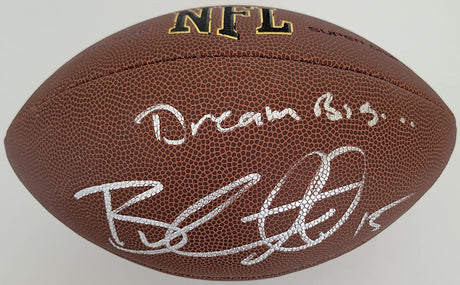 Brandon Marshall Denver Broncos Jets Bears signed football COA proof autographed