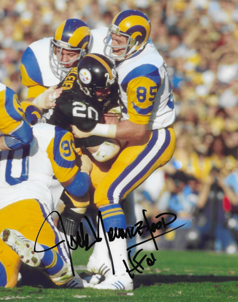 Jack Youngblood signed Los Angeles Rams football 8x10 photo Proof COA autographed