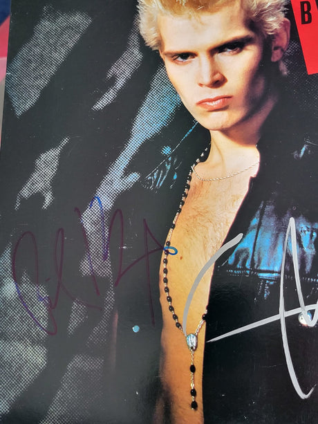 Billy Idol Steve Stevens signed Billy Idol album vinyl exact proof COA STAR autographed