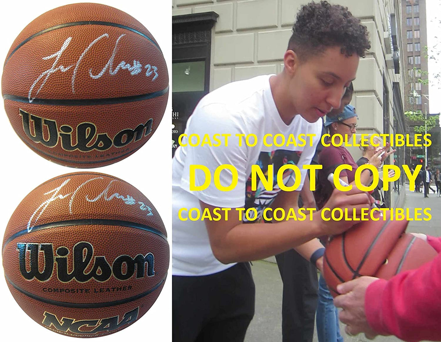 Layshia Clarendon New York Liberty Cal signed autographed NCAA basketball proof