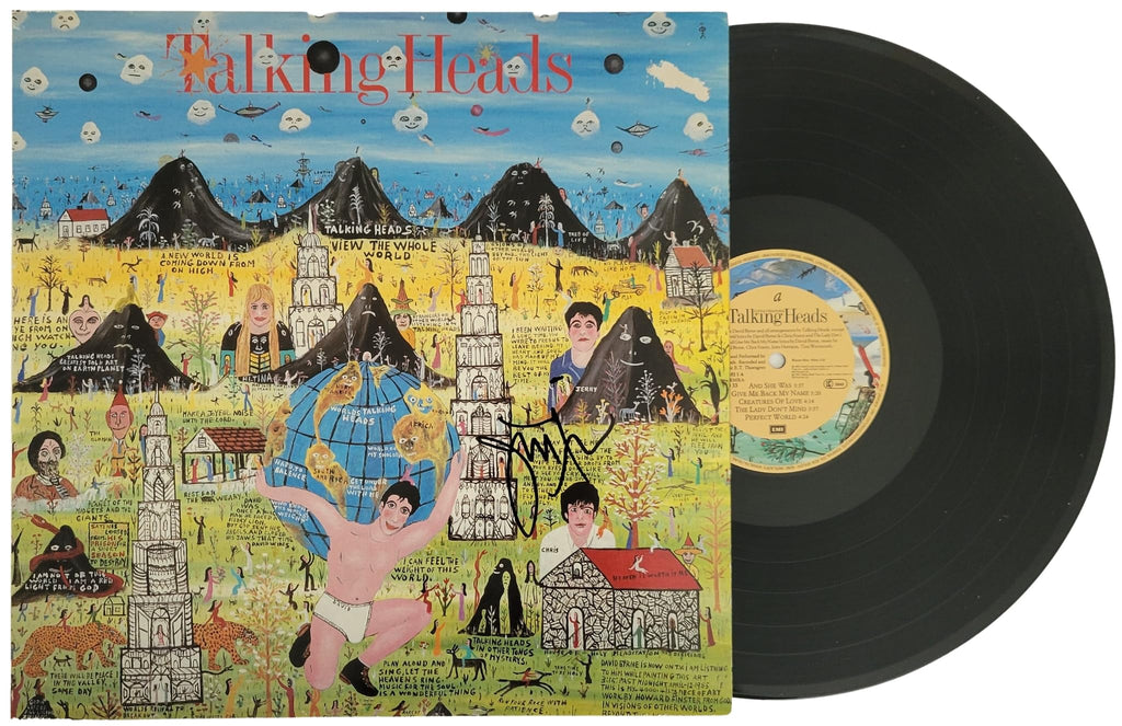 Jerry Harrison signed Talking Heads Little Creatures album vinyl Record COA proof Star