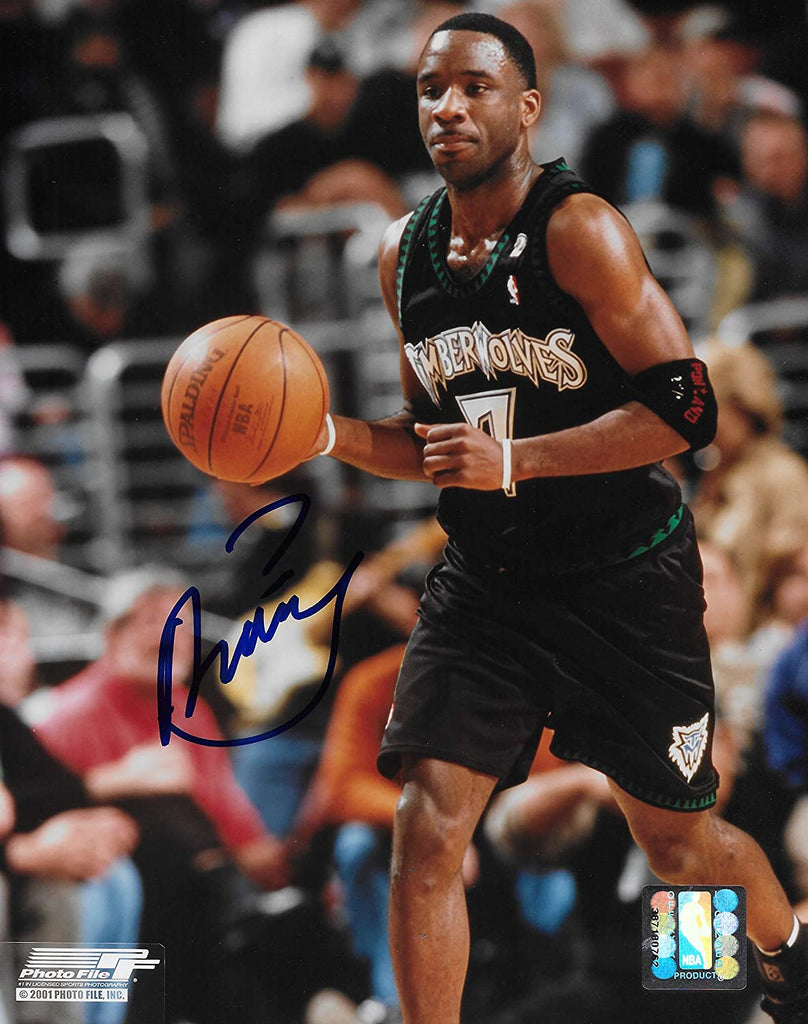 Terrell Brandon signed Minnesota Timberwolves basketball 8x10 photo COA