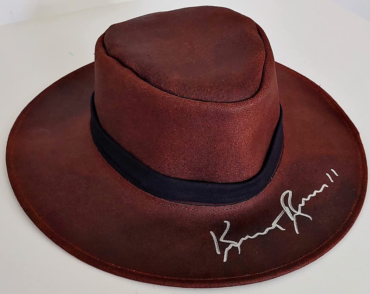 Kurt Russell Wyatt Earp Tombstone actor signed autographed cowboy hat proof Beckett COA. Star