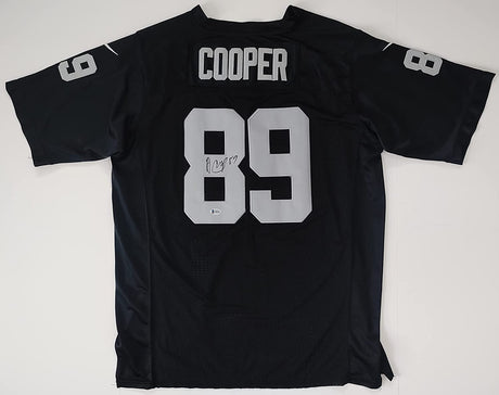 Amari Cooper signed Oakland Raiders football jersey proof Beckett COA autographed