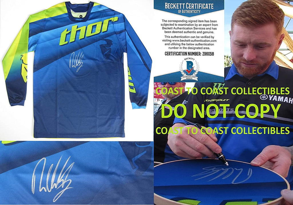 Ryan Villopoto Motocross Supercross signed Thor Jersey proof Beckett COA autographed