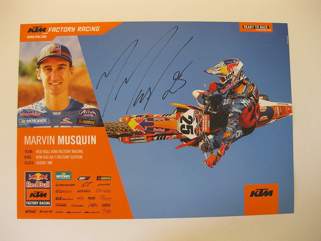 Marvin Musquin, supercross, motocross, signed, autographed, 11x16 poster, COA will be included,