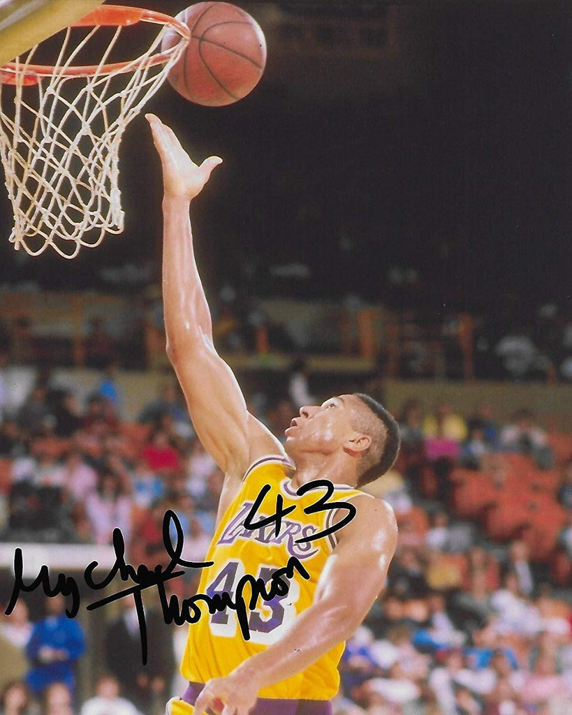 Mychal Thompson Los Angeles Lakers signed, autographed, 8x10 Photo.proof COA