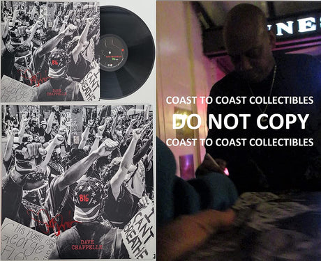 Dave Chappelle Comedian signed 8:46 album COA proof autographed vinyl record STAR