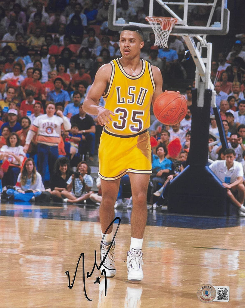 Mahmoud Abdul Rauf signed autographed LSU Tigers basketball 8x10 photo proof Beckett COA
