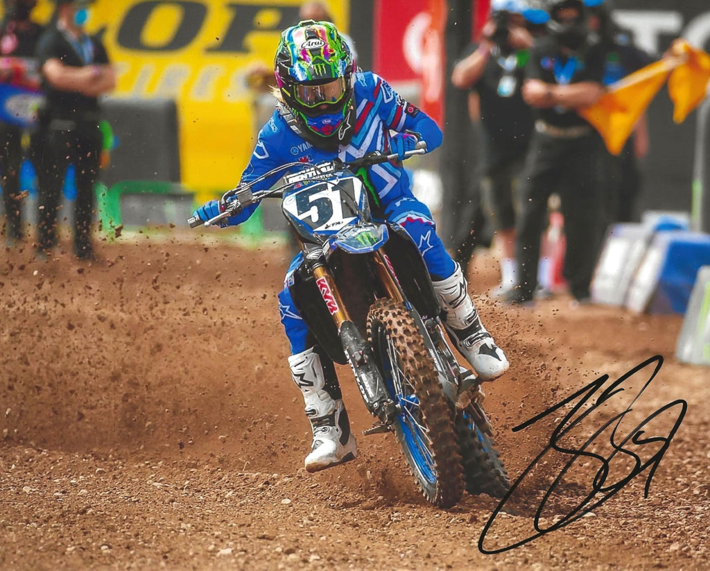 Justin Barcia motocross supercross signed 8x10 photo COA proof autographed