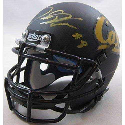 Demetris Robertson California Golden Bears signed, autographed mini football helmet - COA and proof