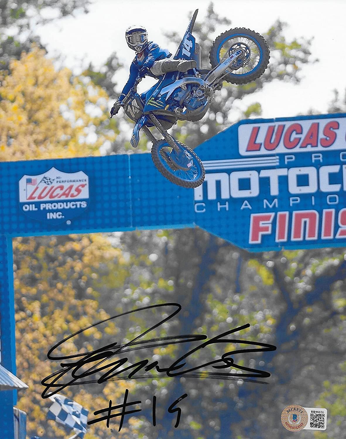 Dylan Ferrandis Supercross Motocross signed autographed 8x10 photo proof Beckett COA.