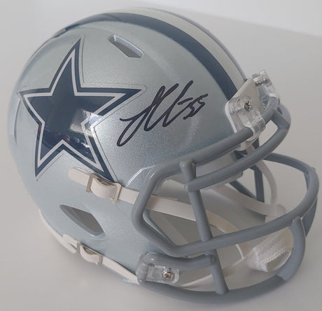 Leighton Vander Esch signed Cowboys mini helmet proof Beckett COA