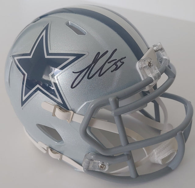 Leighton Vander Esch signed Cowboys mini helmet proof Beckett COA