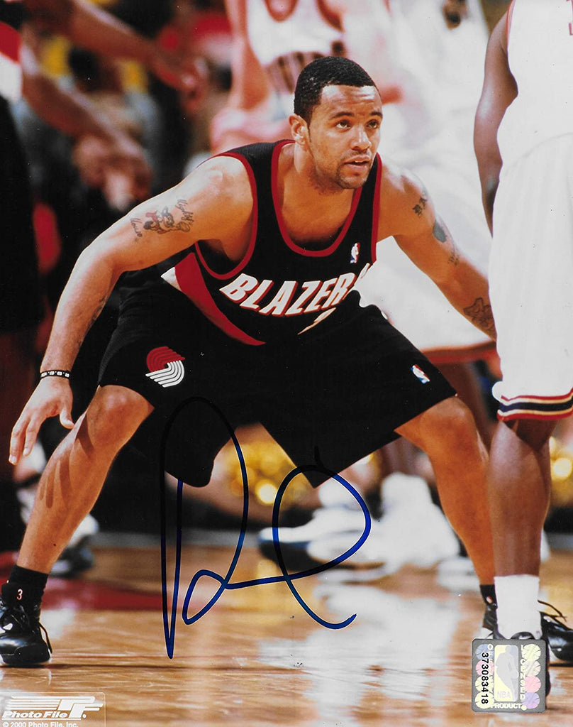 Damon Stoudamire signed Portland Trail Blazers basketball 8x10 photo COA