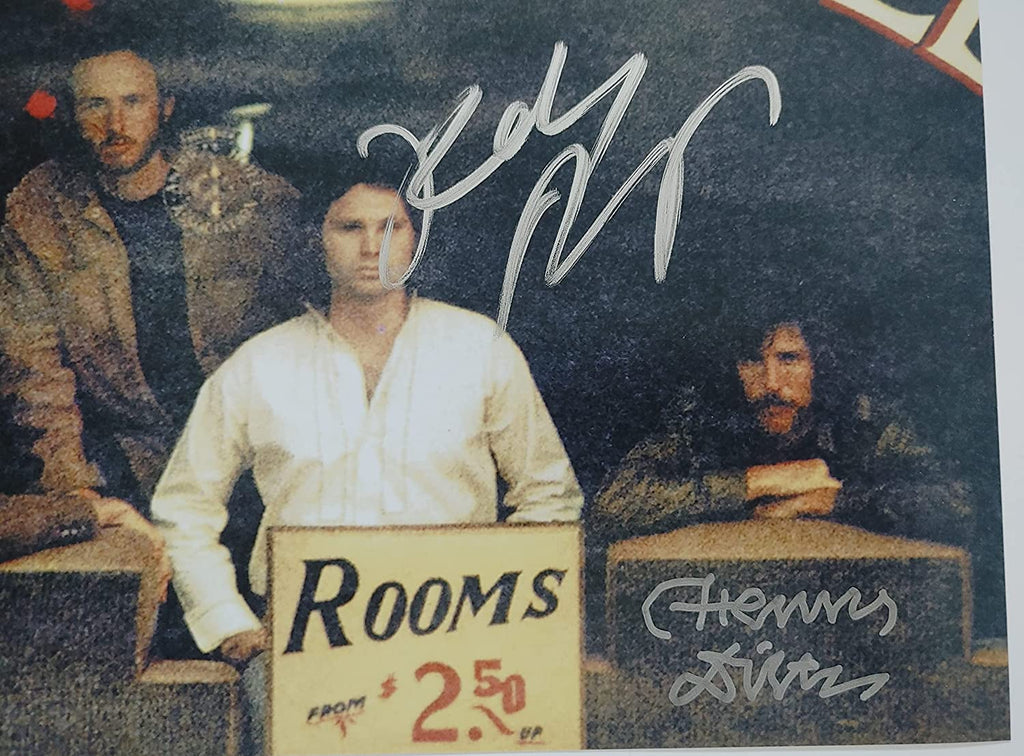 Robby Krieger Henry Diltz signed Doors Morrison Hotel 12x12 photo proof Beckett COA autograph STAR