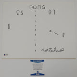 Nolan Bushnell signed autographed 11x14 Pong original sketch Proof Beckett COA Star