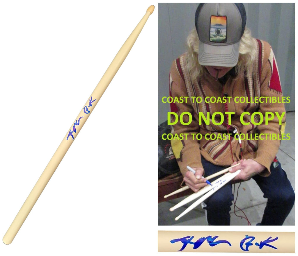 Steven Adler Guns N Roses drummer signed Drumstick COA proof autographed GNR..