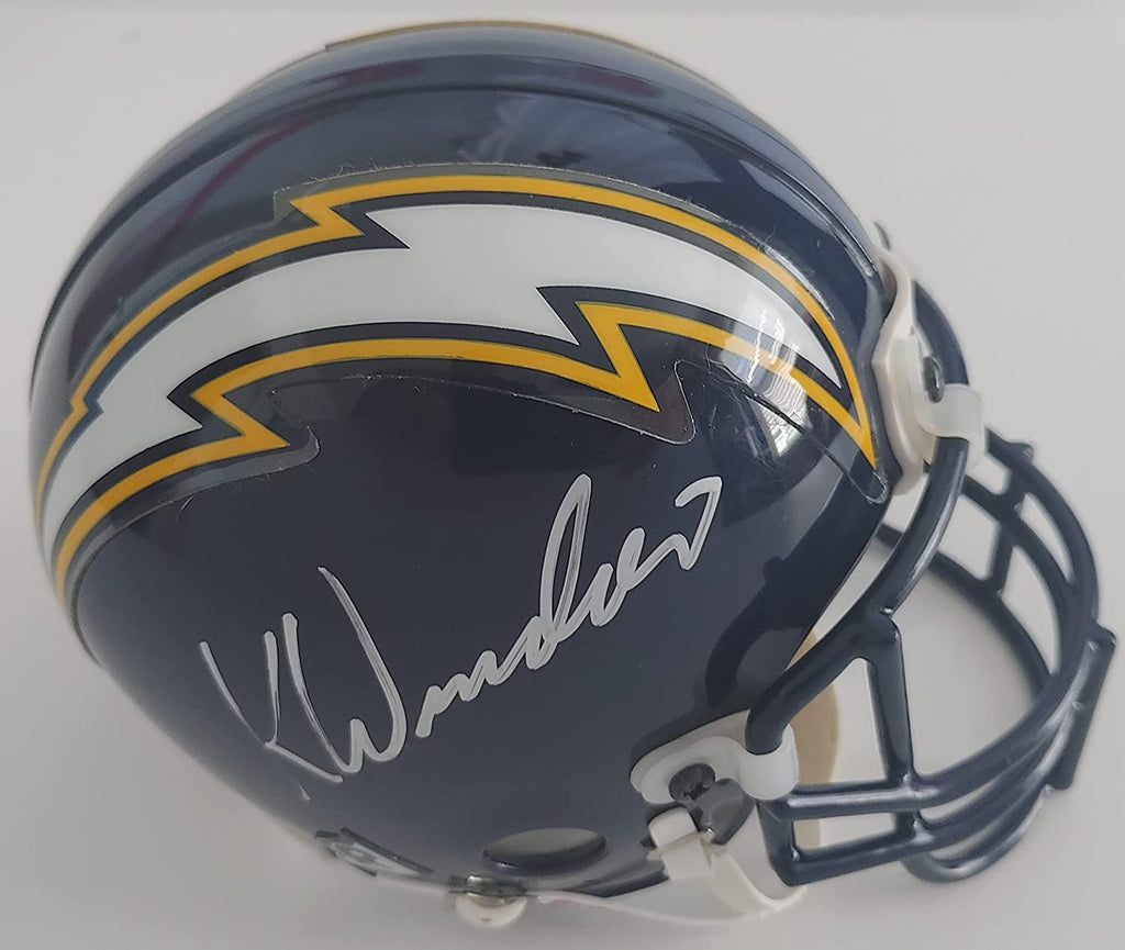 Kellen Winslow signed autographed San Diego Chargers mini football helmet Beckett COA
