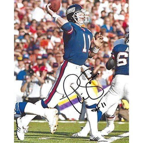 Phil Simms, New York Giants, SB MVP, Signed, Autographed, 8X10 Photo, a COA with the Proof Photo of Phil Signing Will Be Included.