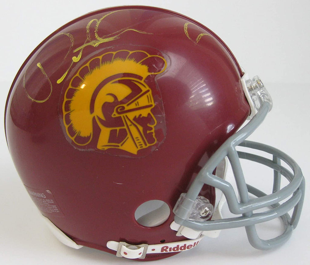 Pete Carroll autographed USC Trojans football mini helmet proof Beckett COA
