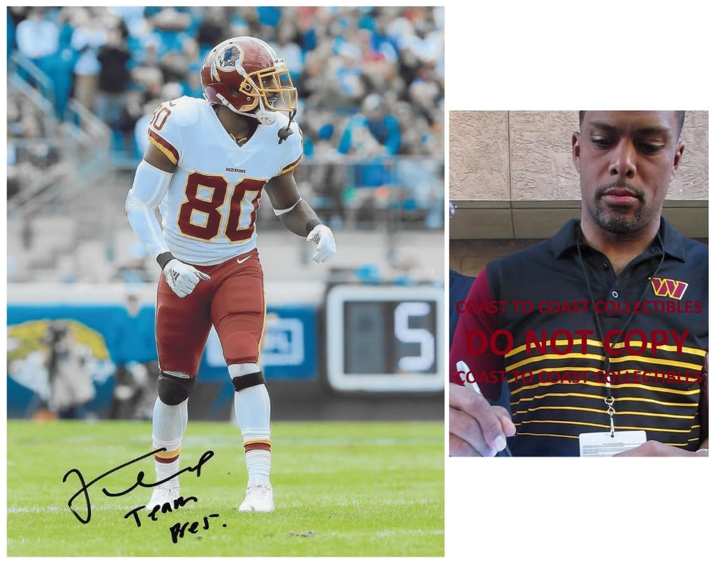 Jamison Crowder signed Washington football 8x10 photo COA proof autographed.