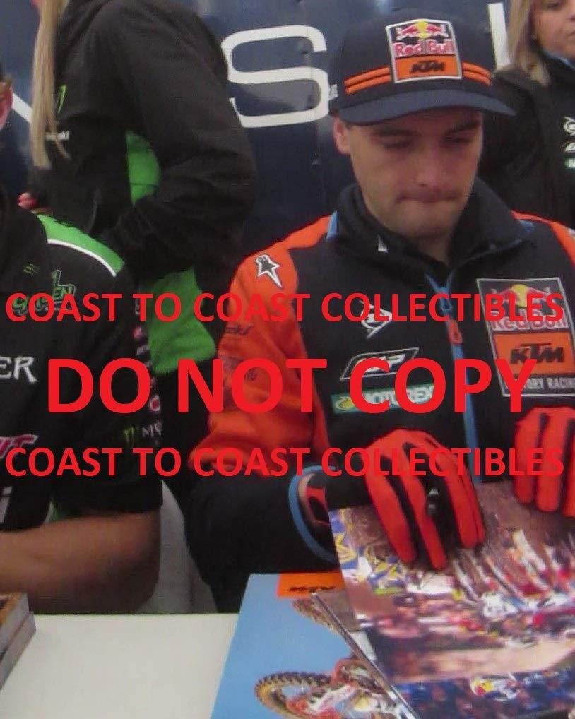Cooper Webb, Supercross, Motocross, signed, autographed, 8x10 photo: COA with proof photo
