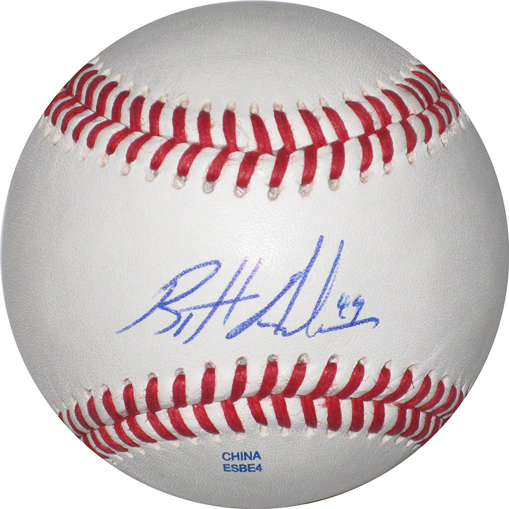Brett Anderson Brewers Oakland A's Dodgers signed autographed baseball COA Proof