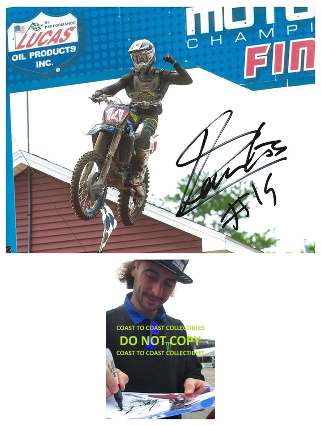 Dylan Ferrandis supercross motocross racer signed 8x10 photo COA proof autographed,