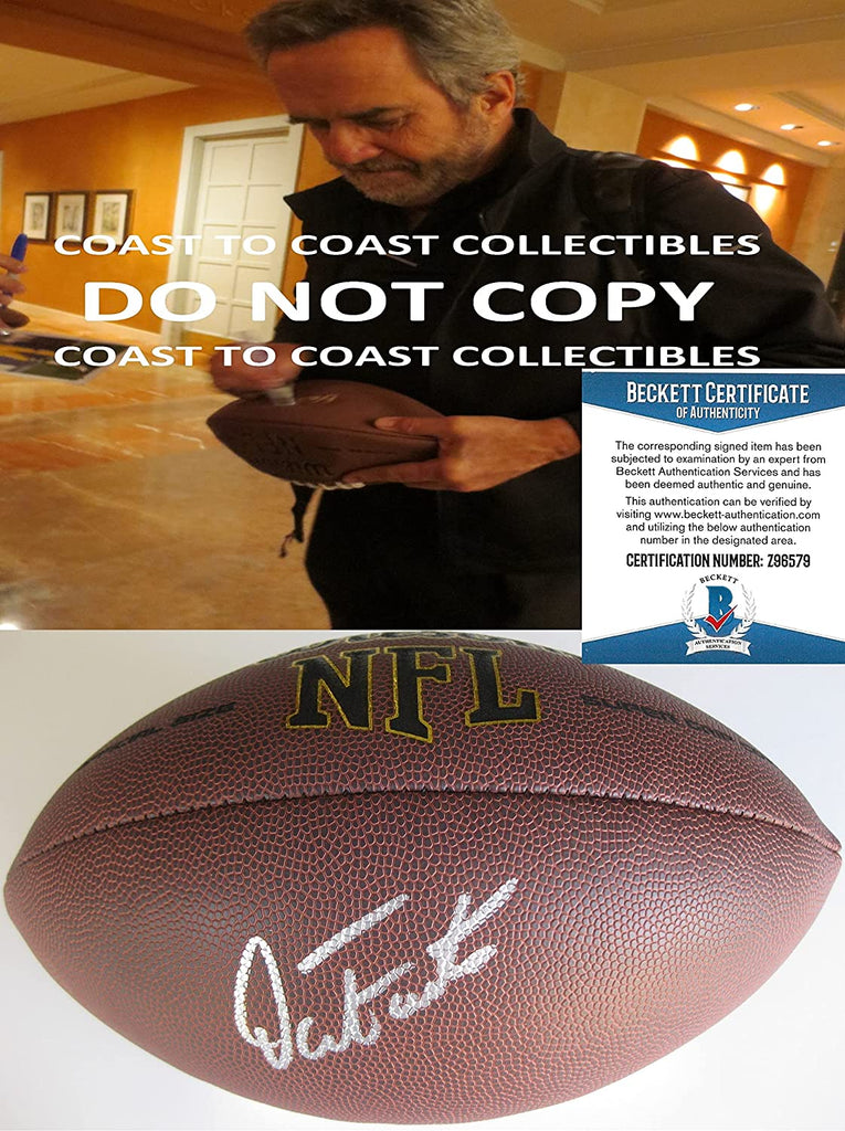 Dan Fouts San Diego Chargers Oregon Ducks signed NFL football proof Beckett COA autograph