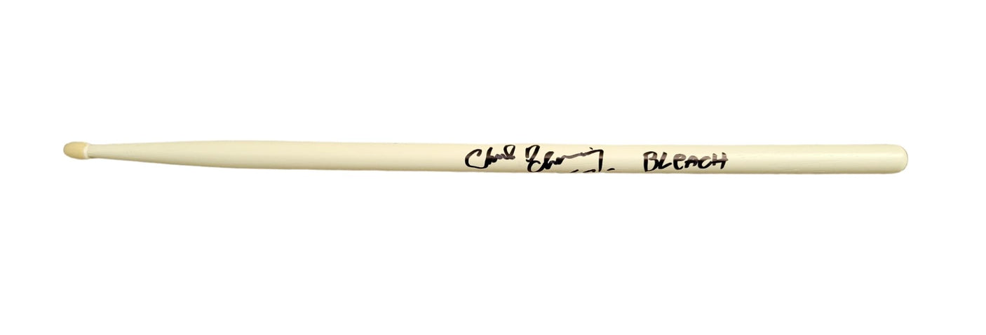 Chad Channing Nirvana drummer signed Drumstick COA exact proof autographed STAR.